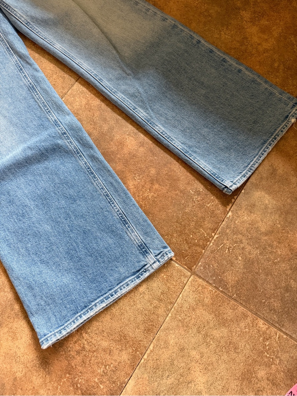 Paige Anessa 31’ Wide-Leg Jeans in Light Blue - Picture 4 of 14